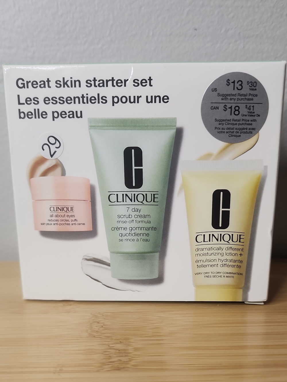 Clinique Starter Kit - Green, Yellow & Pink